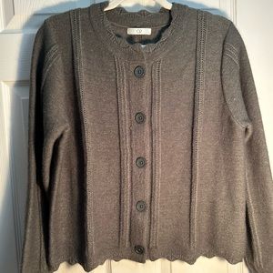 Q2 Long Sleeve Button Sweater Cardigan